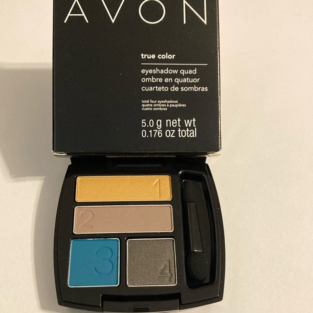 Avon Gold and Gray Eyeshadow Palette Quad